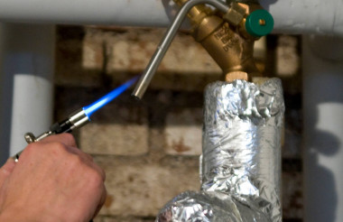 asko Legionellenprüfung Probeventil abflammen